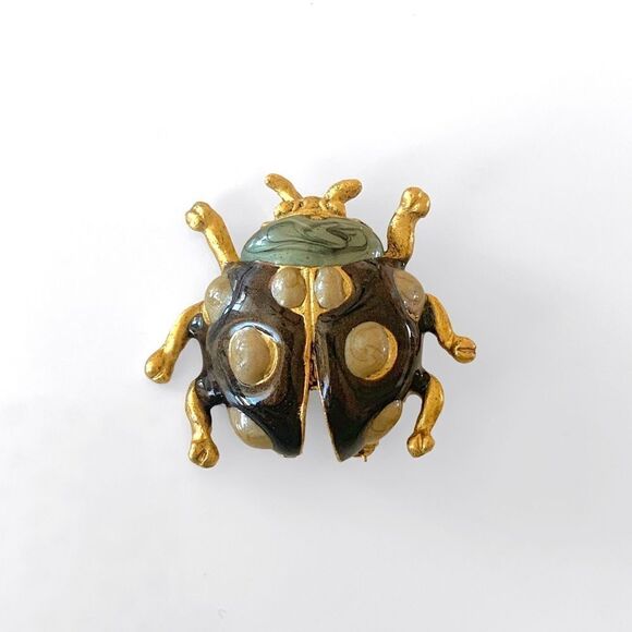 Vintage Ladybug Brooch - Picture 1 of 4